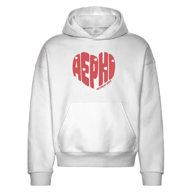 Alpha Epsilon Phi Heart Motif Retreat Hoodie 2