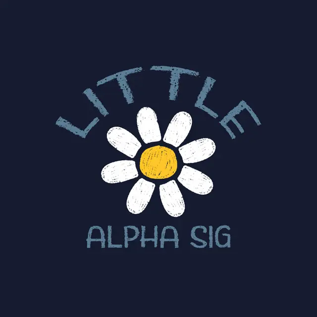 Alpha Sigma Alpha Daisy Graphic Big Little Reveal Shirt