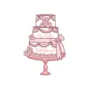 Delta Delta Delta Pink Cake Design Fall Formal Shirt