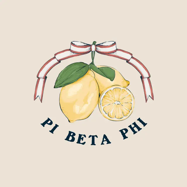 Pi Beta Phi Lemons and Bow PR Crewneck
