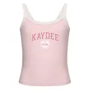 Kappa Delta Kaydee Text with Heart Lace Bid Tanks 2