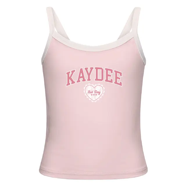 Kappa Delta Kaydee Text with Heart Lace Bid Tanks 2