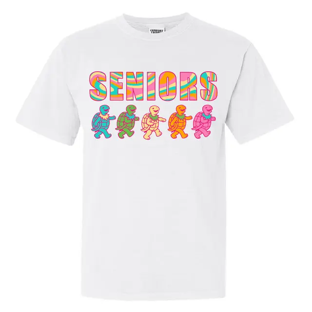 Delta Zeta Colorful Senior Turtle PR Shirt 2