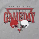 Alpha Chi Omega Football Helmet Triangle Game Day Hoodie