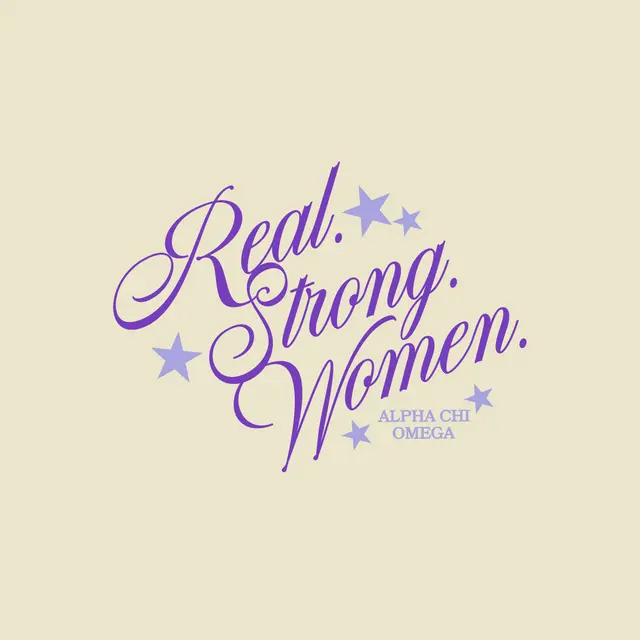 Alpha Chi Omega Curved Text Star Graphic Philanthropy Shirt