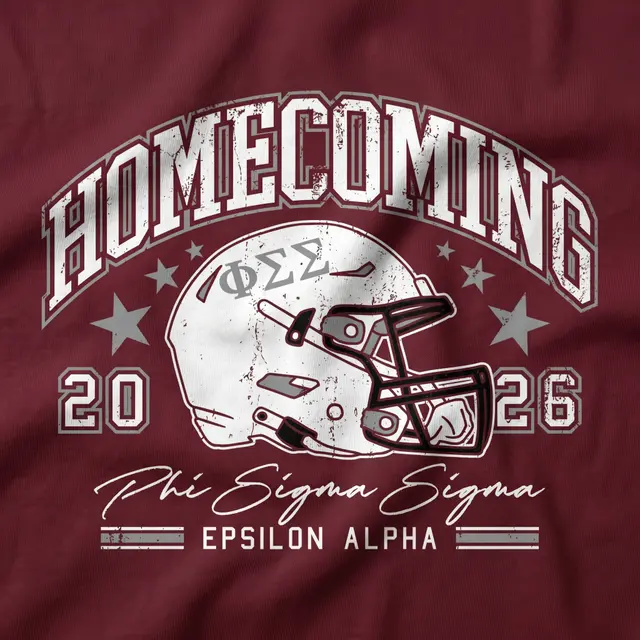 Phi Sigma Sigma Football Helmet Graphic Homecoming Hoodie
