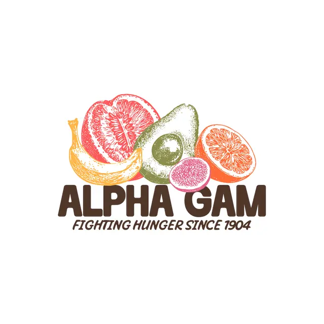 Alpha Gamma Delta Fruit Graphic Philanthropy Shirt