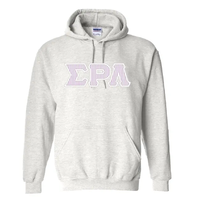Sigma Rho Lambda Striped Greek Letters PR Hoodie 2