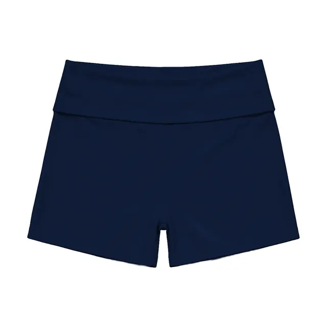 FP100 Lindsey Fold-over Lounge Shorts Navy Front