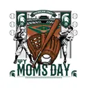 Baseball Graphic with Team Colors Parents Weekend Shirt