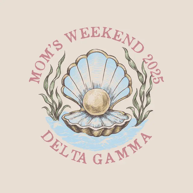 Delta Gamma Shell and Pearl Mom's Weekend Shirt