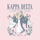 Kappa Delta Dancing Couples White Rose Ball Crewneck