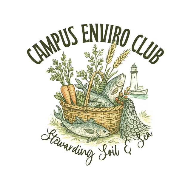 Campus Environmental Club Basket Illustration PR Shirt