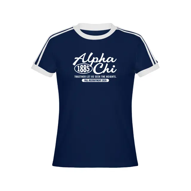 Alpha Chi Omega Flowing Script Rush Shirt 2
