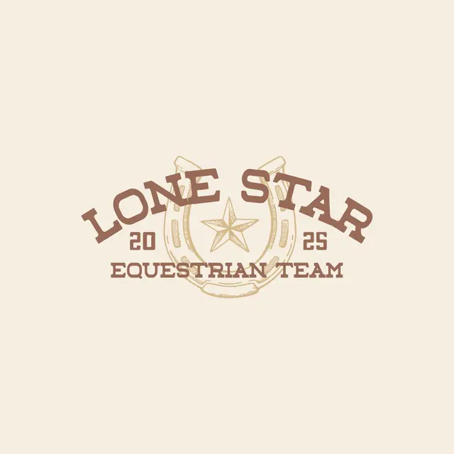 Equestrian Team Lone Star Horseshoe and Star PR Hoodie