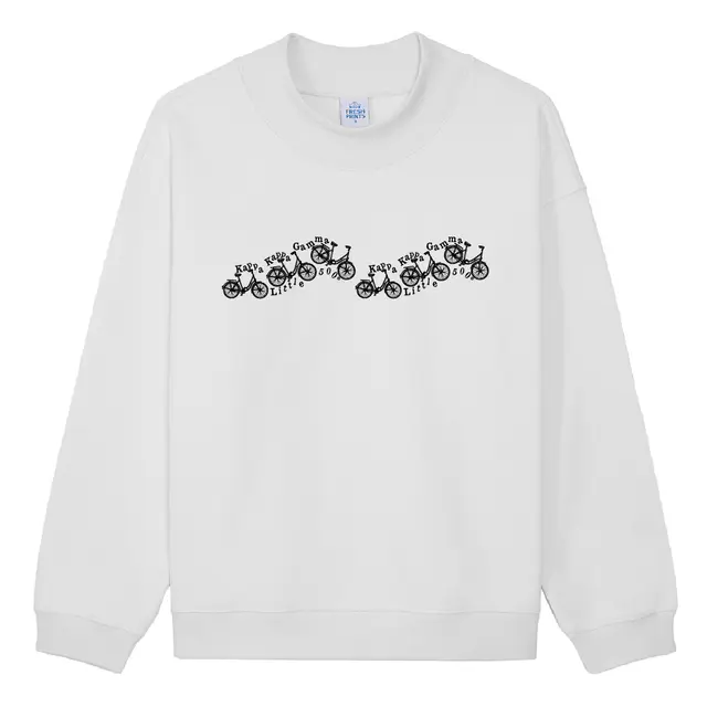 Bicycles and Text Big Little Reveal Sweater 2