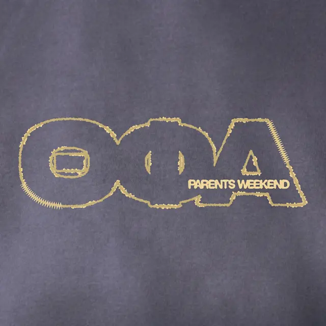 Theta Phi Alpha Outlined Text Parents Weekend Sweater