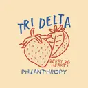 Delta Delta Delta Berry Big Hearts Strawberry Philanthropy Shirt