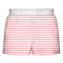 Fresh Prints Miami Graphic Heavyweight Shorts Blush White Stripe Front