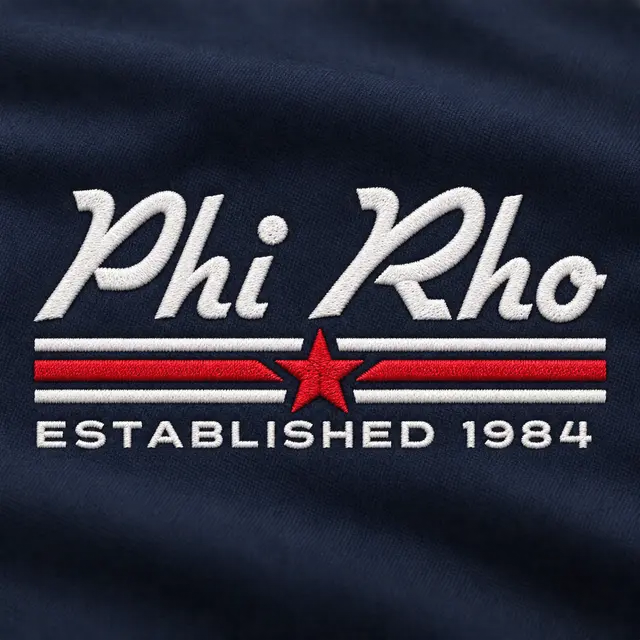Phi Sigma Rho Script Lettering Star Graphic PR Sweater
