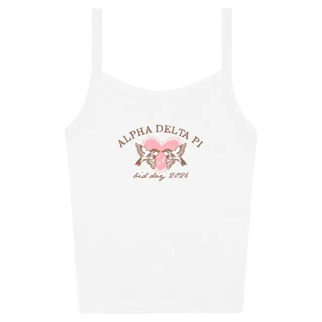 Alpha Delta Pi Birds and Heart Bid Day Tank 2