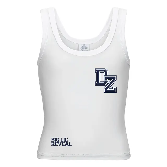 Delta Zeta Bold Block Letters Big Little Reveal Tank 2
