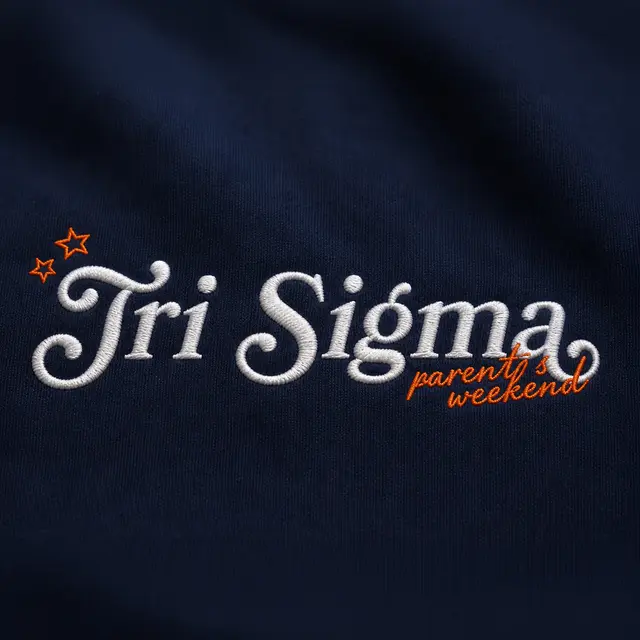 Sigma Sigma Sigma Curved Script Parent's Weekend Sweater