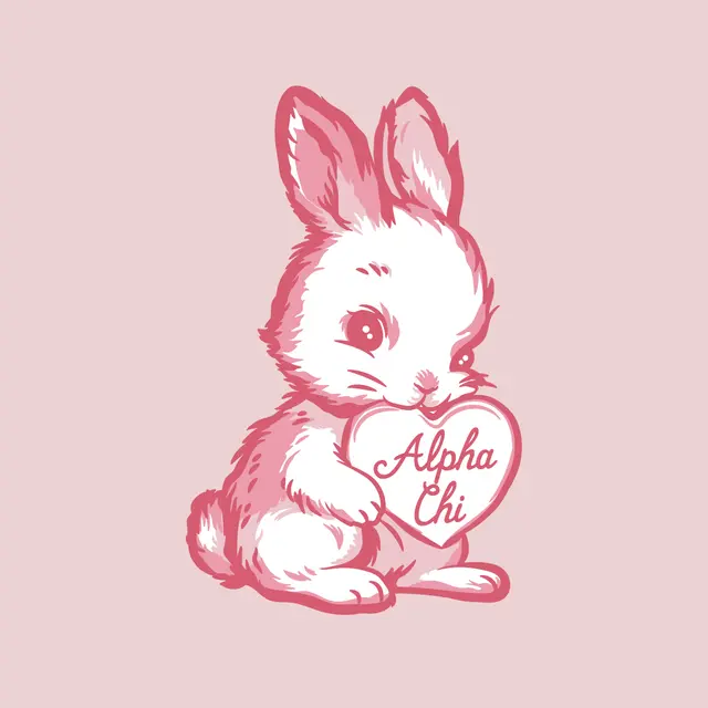 Alpha Chi Omega Bunny Heart PR Tank