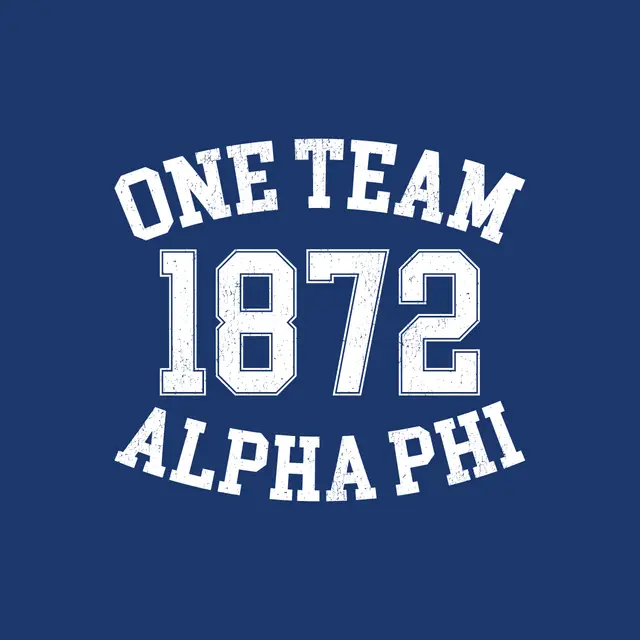 Alpha Phi Bold Block Text PR Shirt