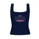 Zeta Tau Alpha Crown Graphic Big Little Reveal Tank 2