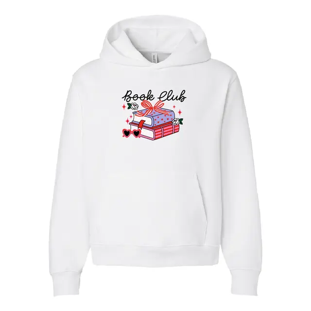 Book Club Heart Books and Bow PR Hoodie 2