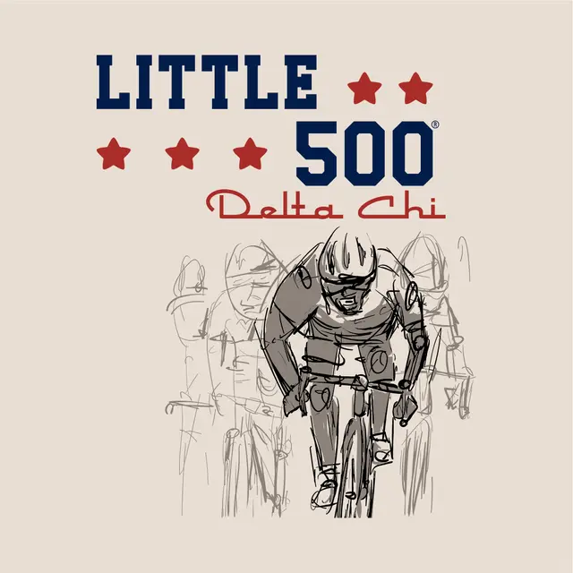 Delta Chi Cycling Illustration Rush Shirt