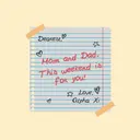 Alpha Xi Delta Letter Style Note Paper Parents Weekend Shirt