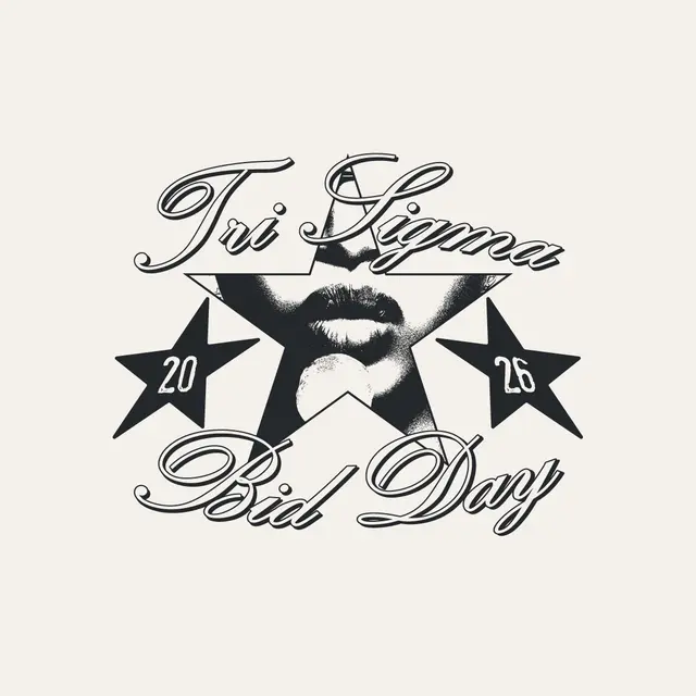 Sigma Sigma Sigma Star Lips Bid Day Shirt