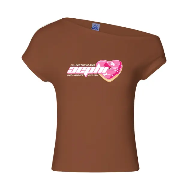 Alpha Epsilon Phi Heart Donut Philanthropy Shirt 2