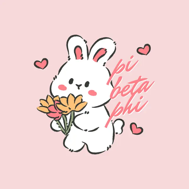 Pi Beta Phi Bunny Bouquet PR Tank