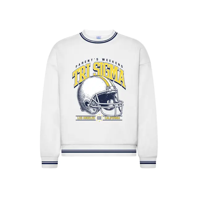 Sigma Sigma Sigma Vintage Football Parent's Weekend Crewneck 2