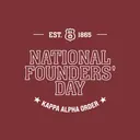 Kappa Alpha Order Bold Texts Shield National Founder's Day Shirt