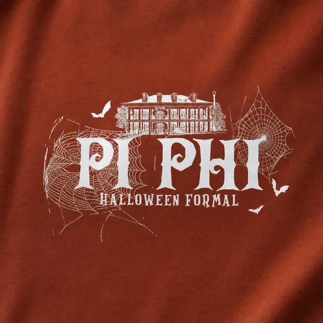 Pi Beta Phi Spooky Mansion Illustration Formal Tank