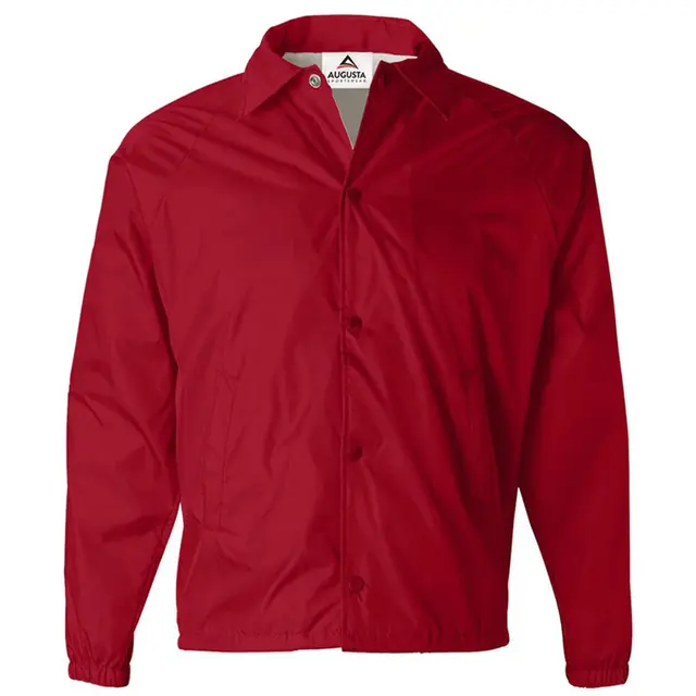 Customizable Augusta Coach's Jacket 3100 Red Front