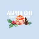 Alpha Chi Omega Festive Orange and Pine Cone PR Hoodie