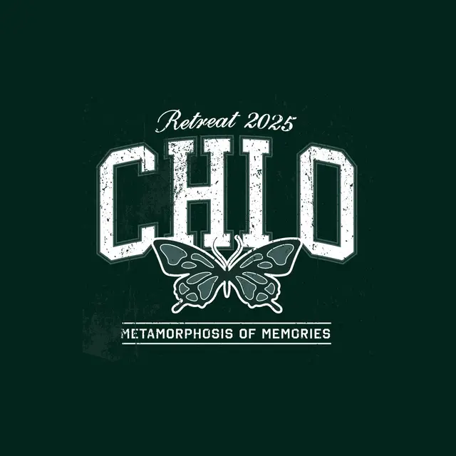 Chi Omega Bold Butterfly Retreat Crewneck