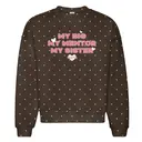 Kappa Alpha Theta Bold Lettering with Hearts Big Little Reveal Sweater 2