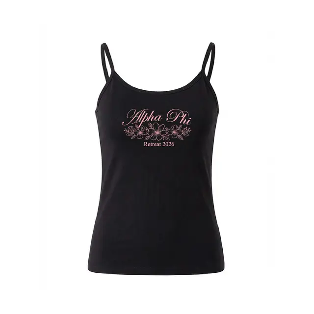 Alpha Phi Floral Illustration Retreat Tank 2