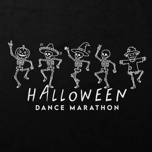 Dance Marathon Dancing Skeletons Halloween Shirt