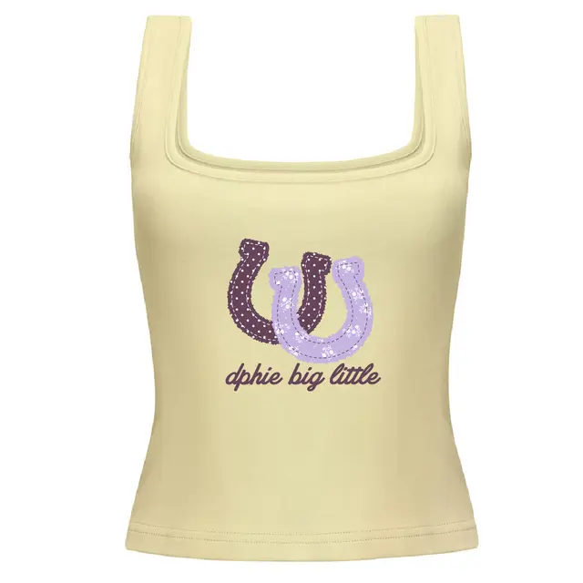 Delta Phi Epsilon Polka Dot Horseshoes Big Little Reveal Tank 2