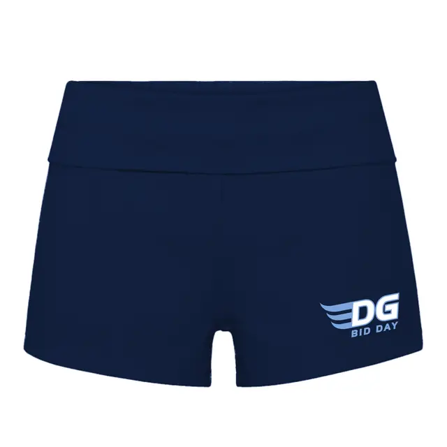 Delta Gamma Winged Text Bid Day Shorts 2