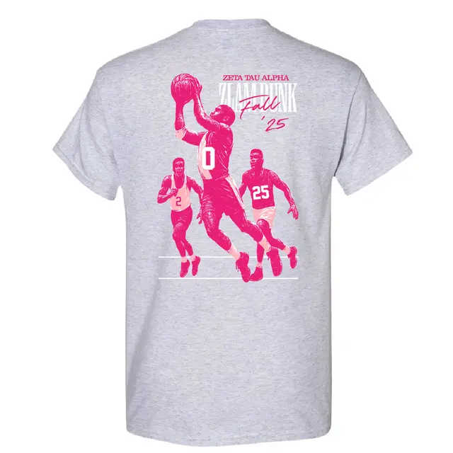 Basketball Graphic PR Shirt for Zeta Tau Alpha
