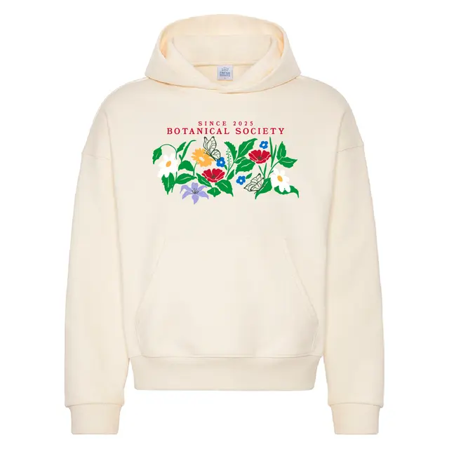 Botanical Society Colorful Flower Illustration PR Hoodie 2