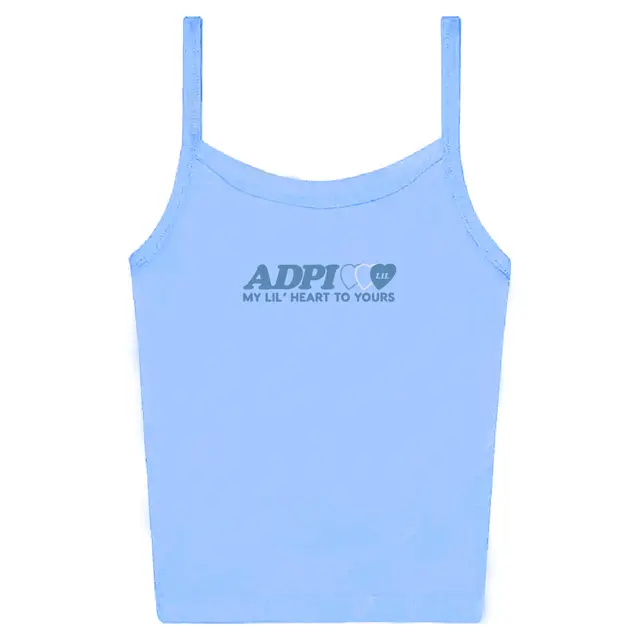 Alpha Delta Pi Heart Text Big Little Reveal Tank 2